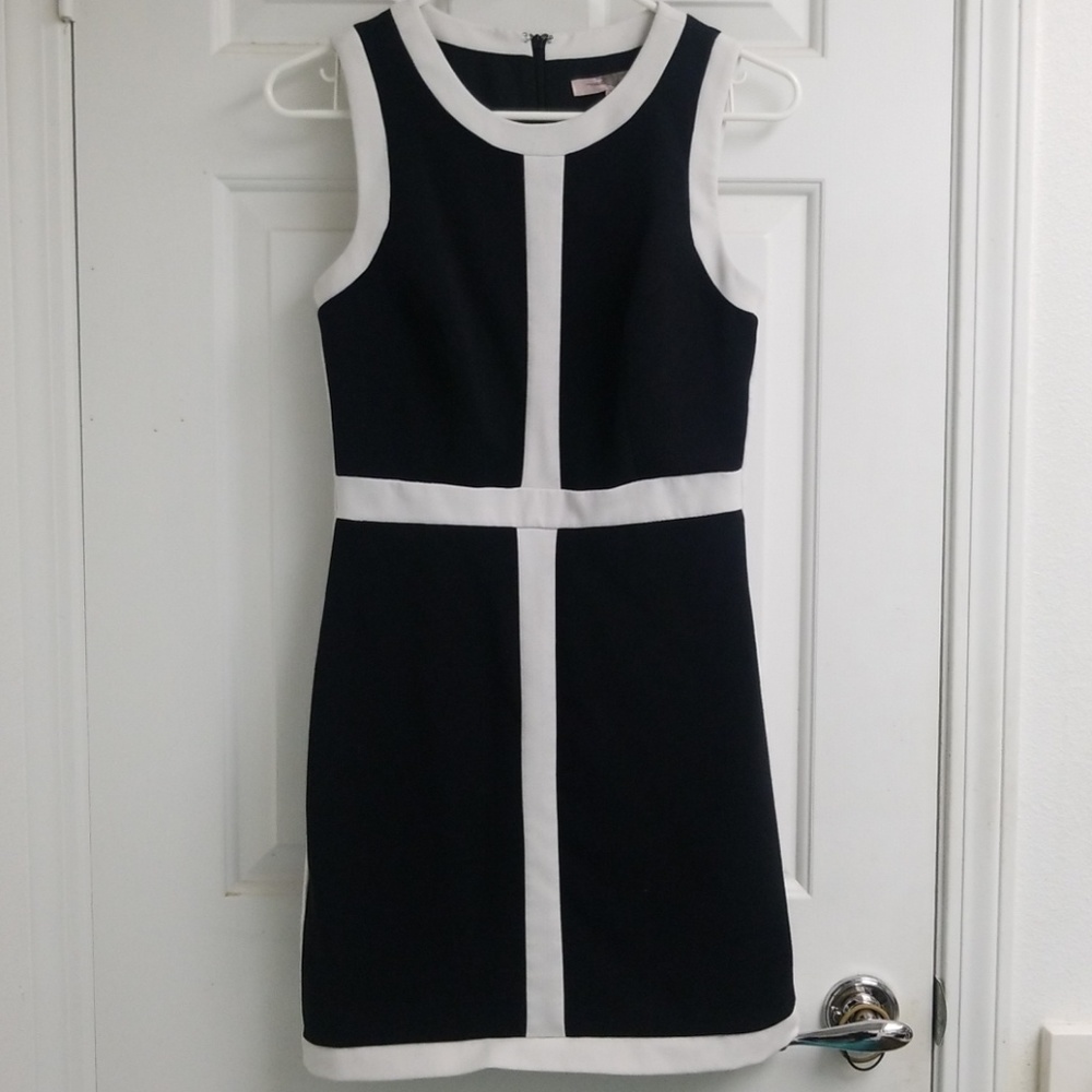 F21 Nice Quality Black & White trim cocktail dress